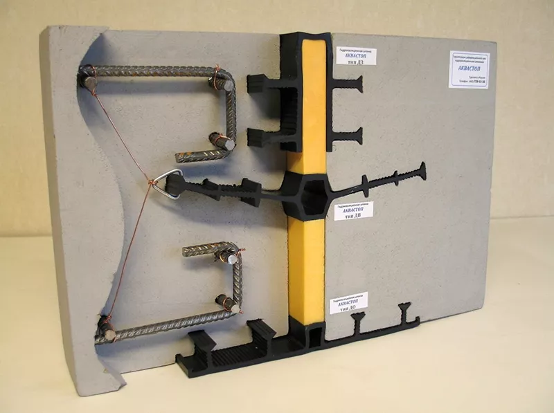 Пример установки гидроизоляционных шпонок АКВАСТОП