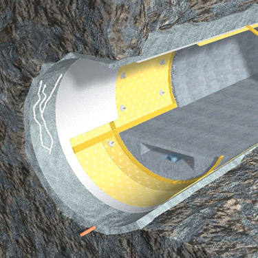 схема гидроизоляции тоннеля пвх мембраной пластфоил